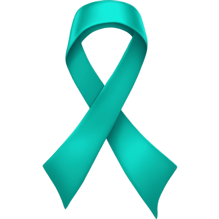 teal awareness ribbon emoji