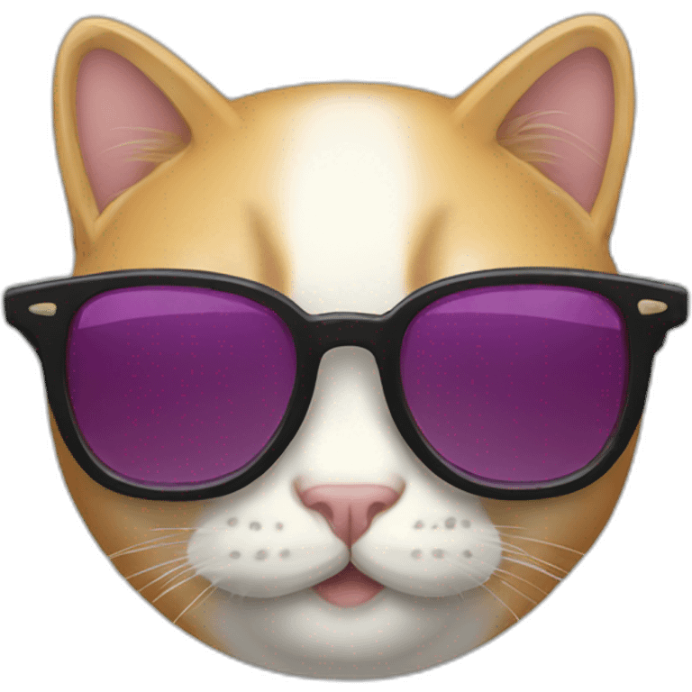 Chat lunettes de soleil emoji