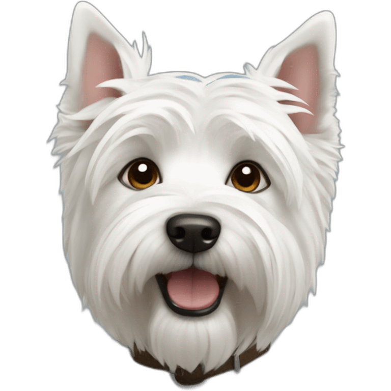 Westie Highlander terrier emoji