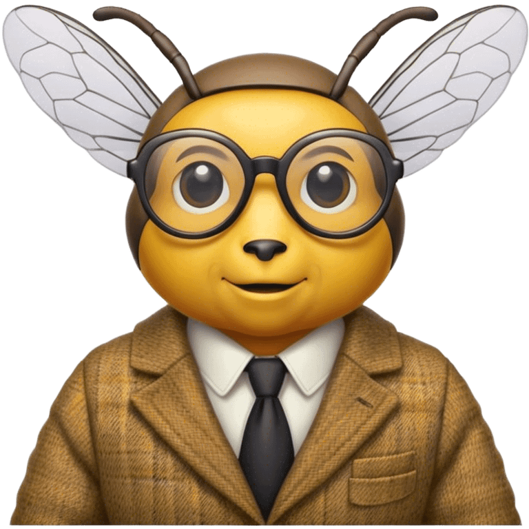 bee with professor  emoji