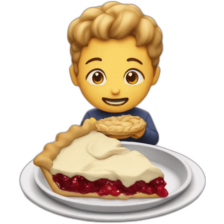 Me eating pie emoji