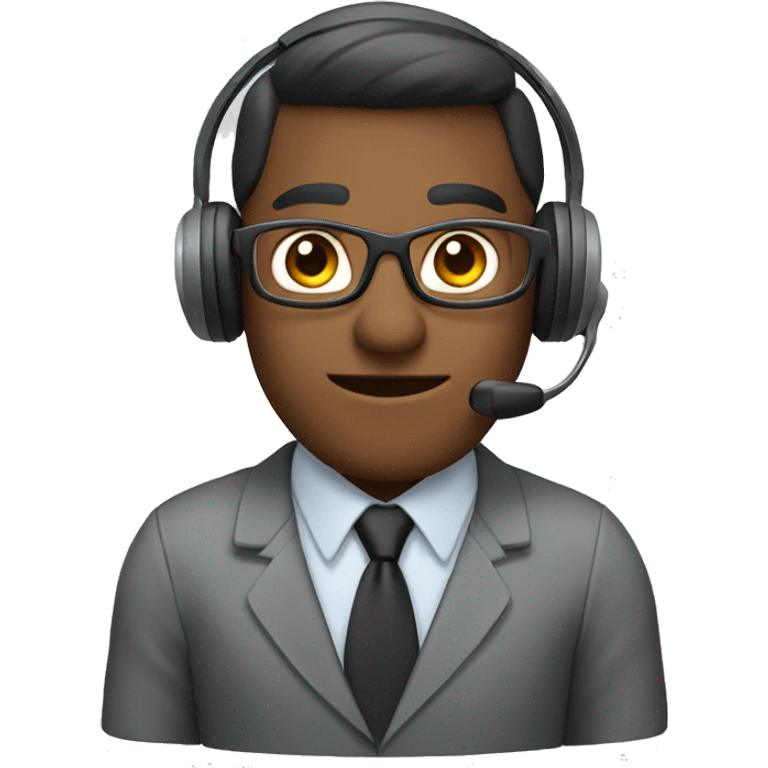 Call center agent emoji