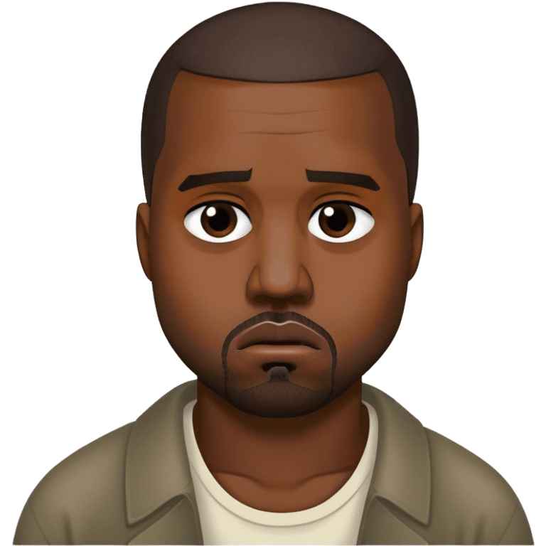 kanye west, extremely sad and crying emoji