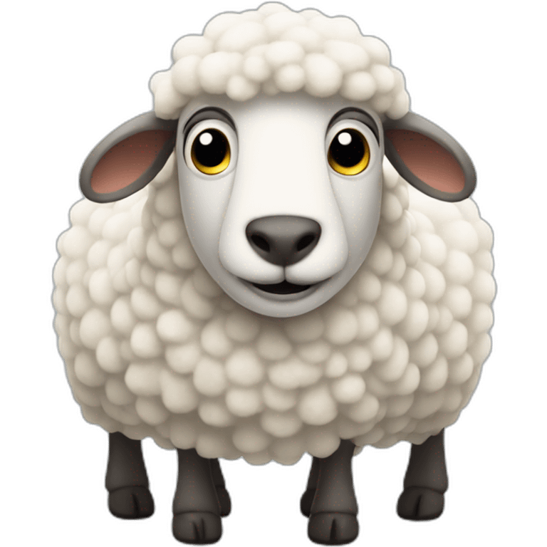 Sheep that drive a bus emoji