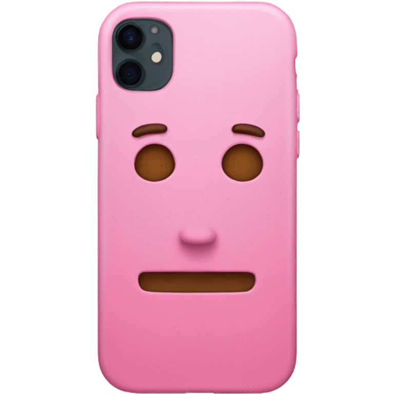 Pink iPhone emoji