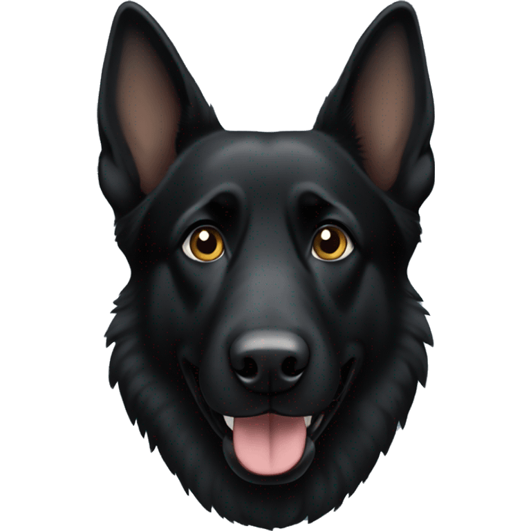 Black German shepherd  emoji