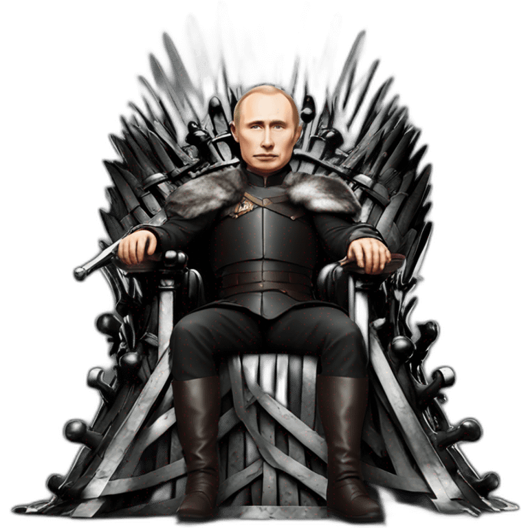 Putin on the Iron throne emoji