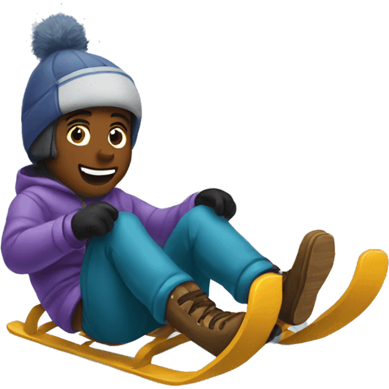 Sledding  emoji