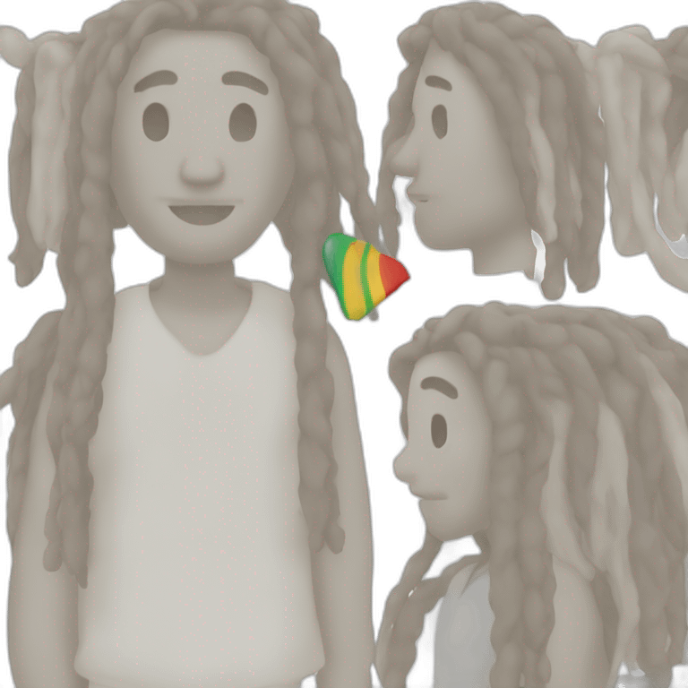 white rastaman emoji