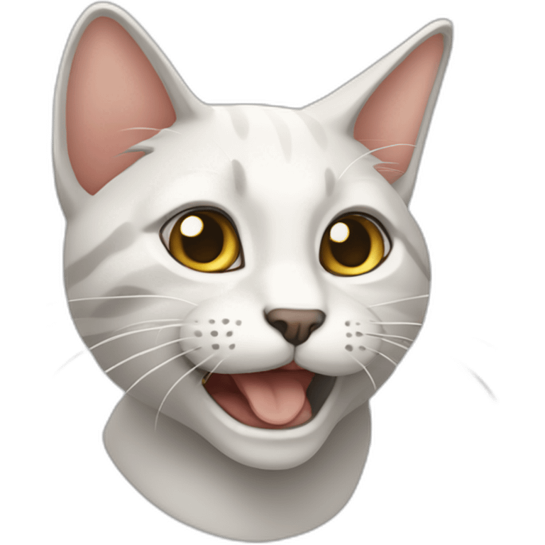 Gato siamés alegre emoji