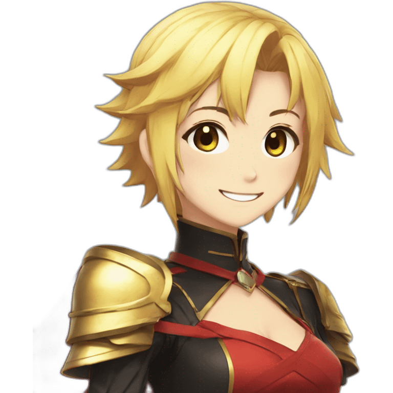 Saber fate/extra smiling emoji