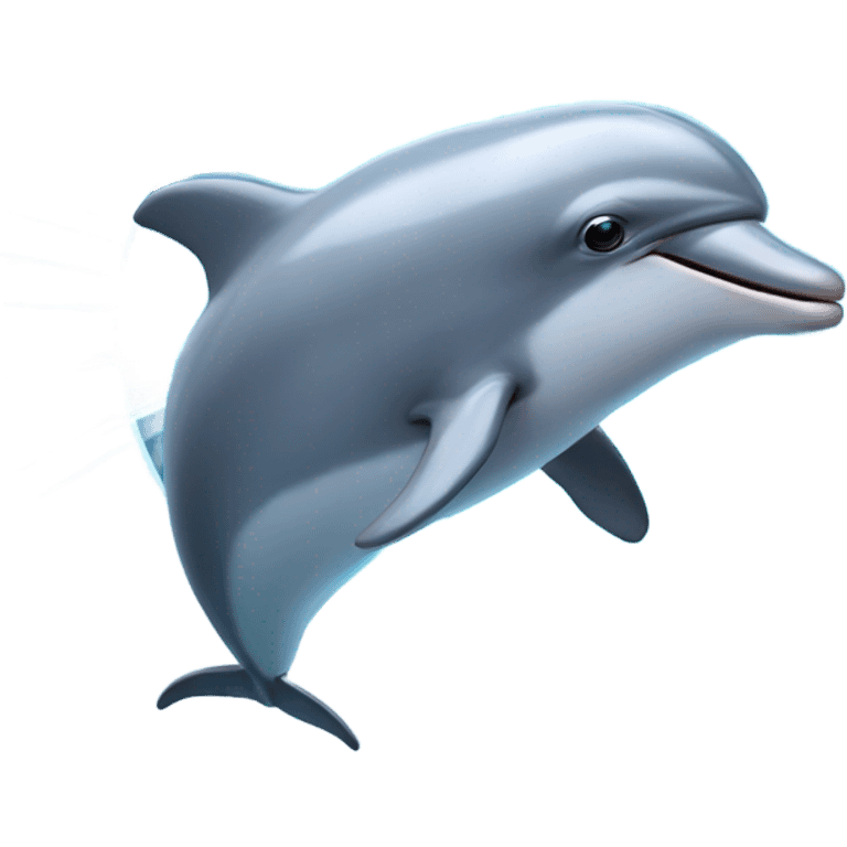 Dolphin shooting laser beams from eyes emoji