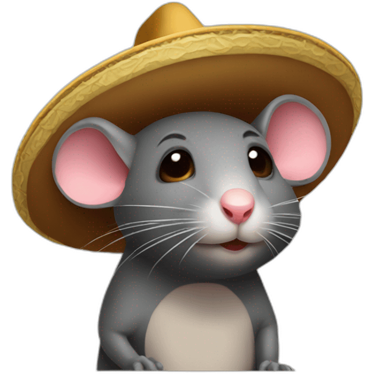 rat with sombrero  emoji