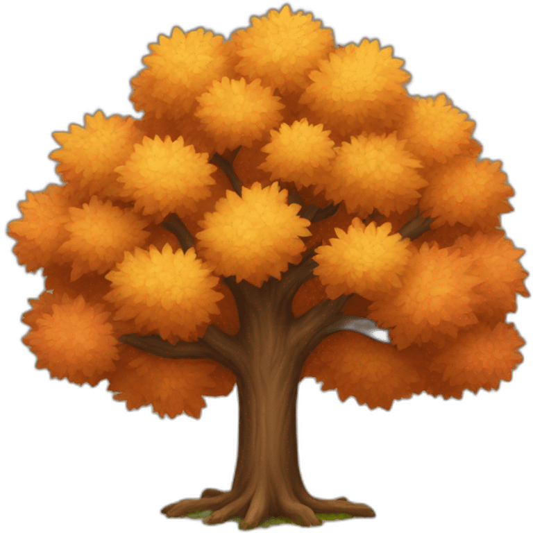 Autumn tree emoji