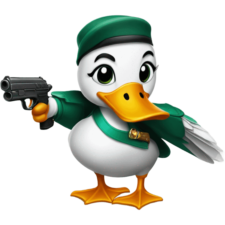 duck with gun emoji