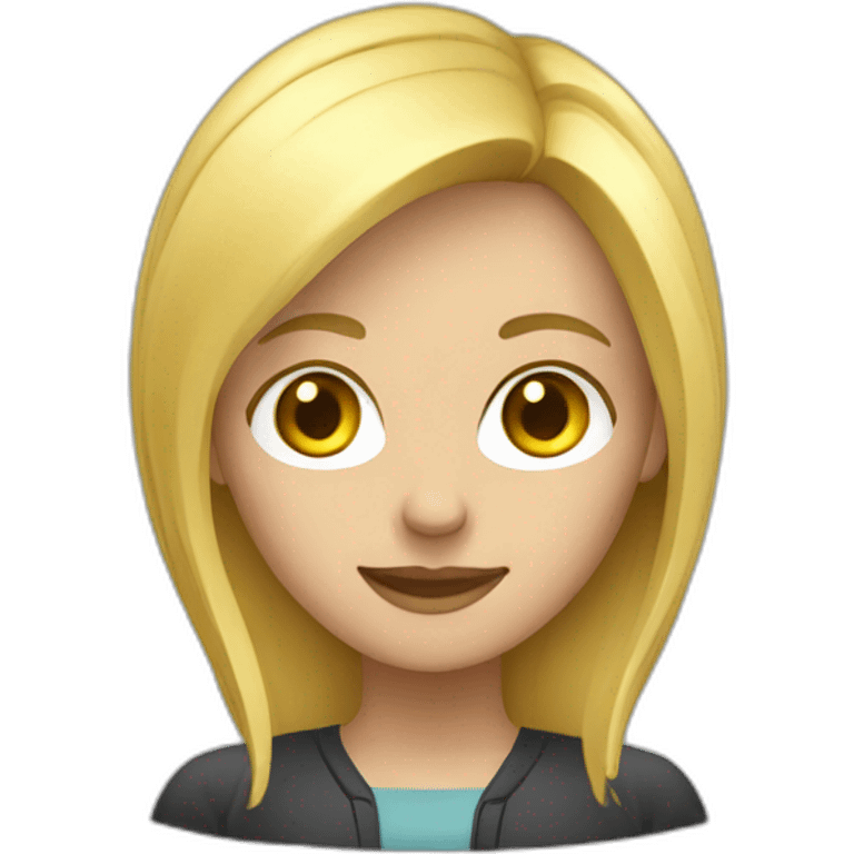 blonde programmer woman emoji