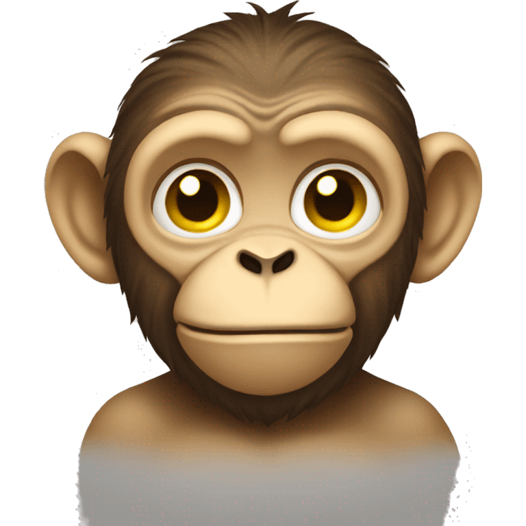 monkey see no evil emoji but in yellow emoji version emoji