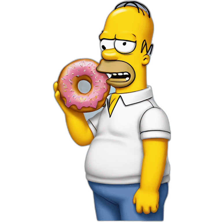 Homer simpson donut emoji