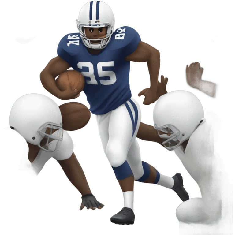 Full back blocking for running back emoji