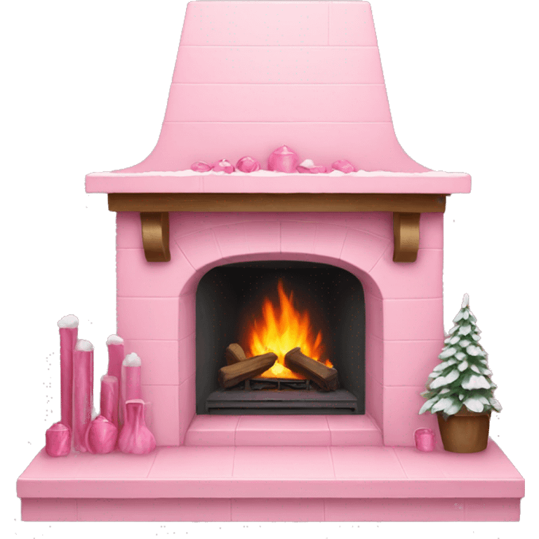 Winter Pink FirePlace emoji