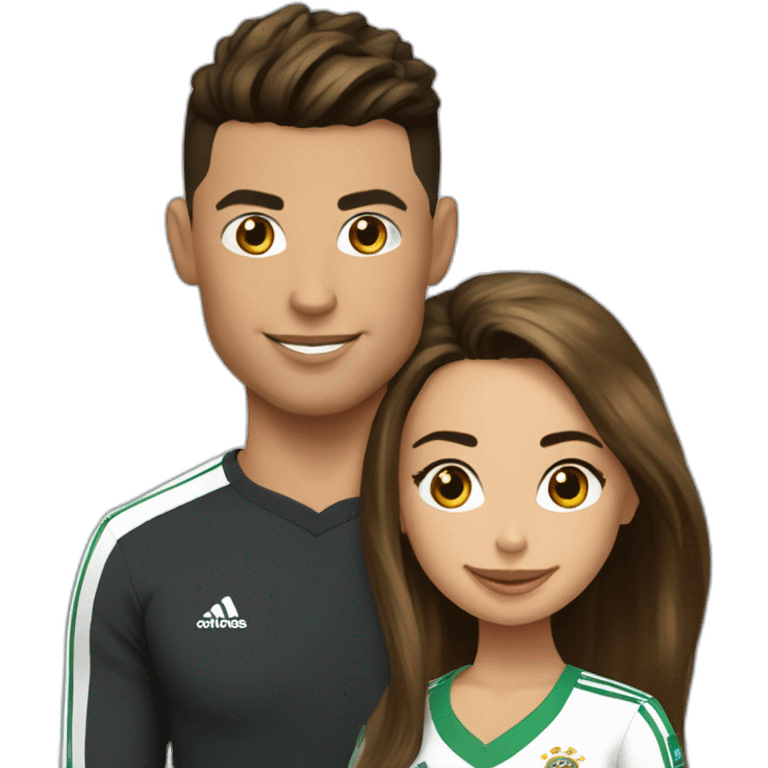 Ronaldo with georgina emoji