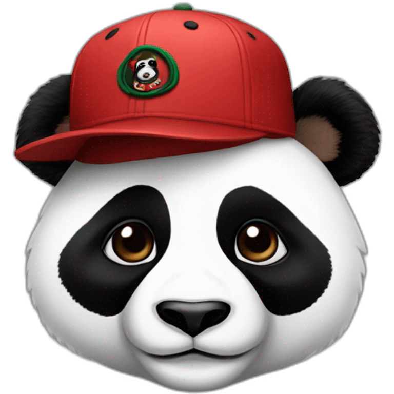 Panda with a Gucci cap emoji