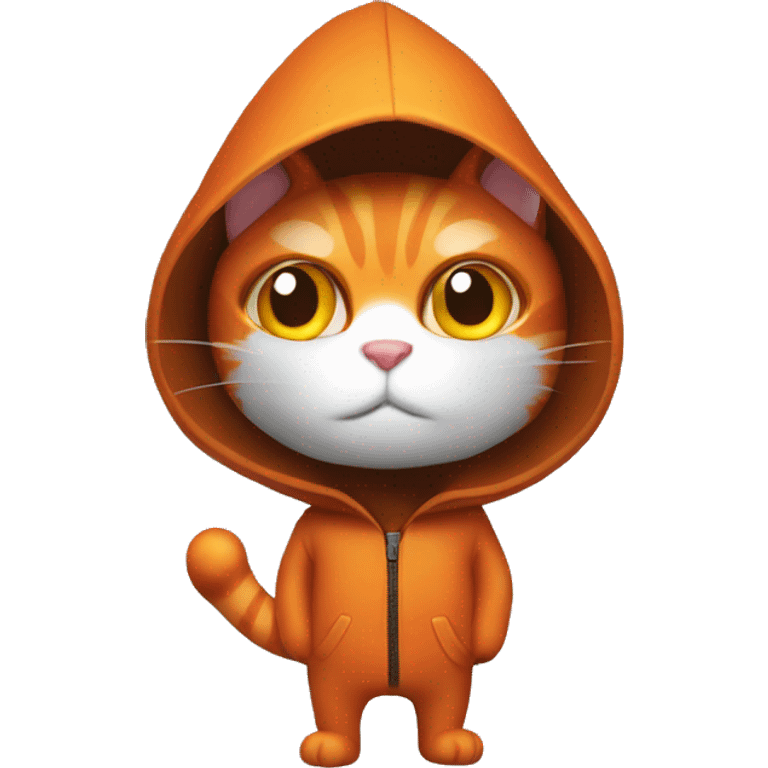 Orange cat robber emoji