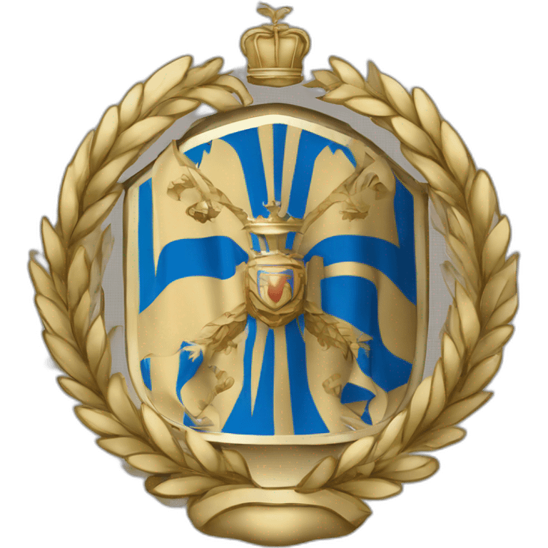 Military Coat of arms of the Kingdom of Greece emoji