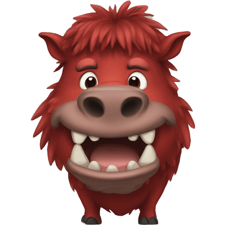 red boar  emoji