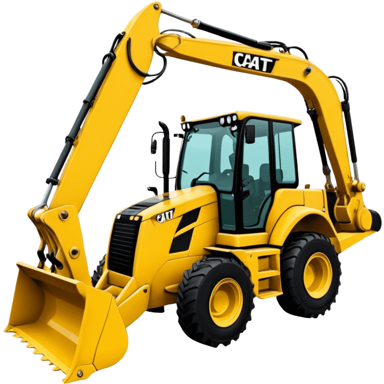 Backhoe Loader - Caterpillar 430F (Model Year: 2021) (Iconic colour: Yellow) emoji