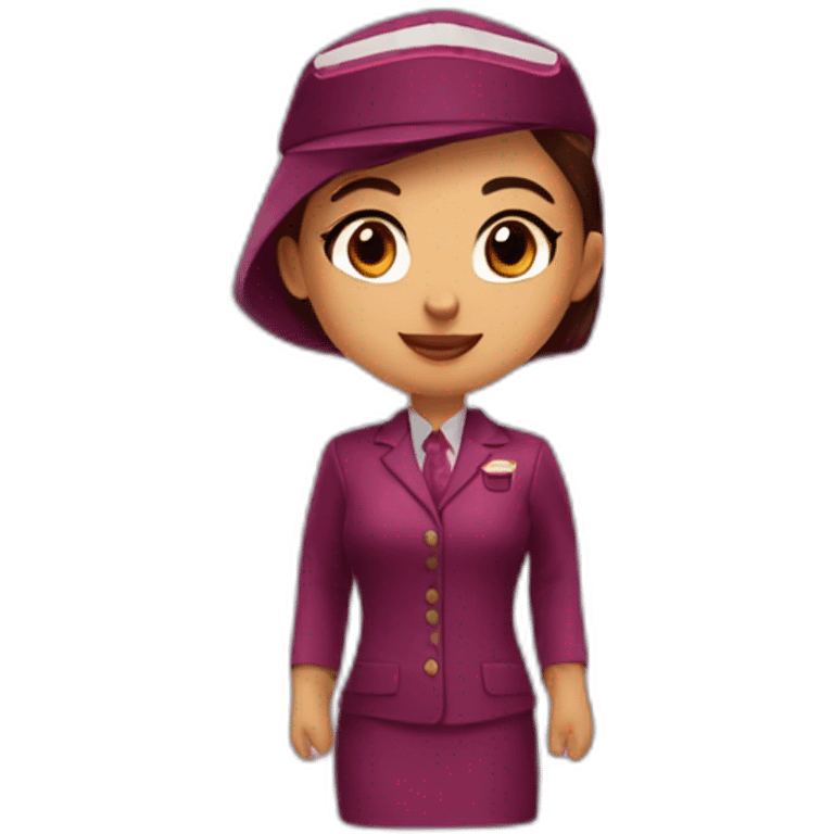 Qatar Airways cabin crew emoji