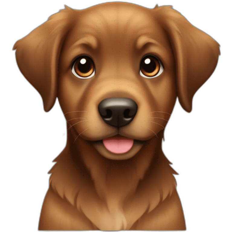 hovawart puppy black and brown emoji