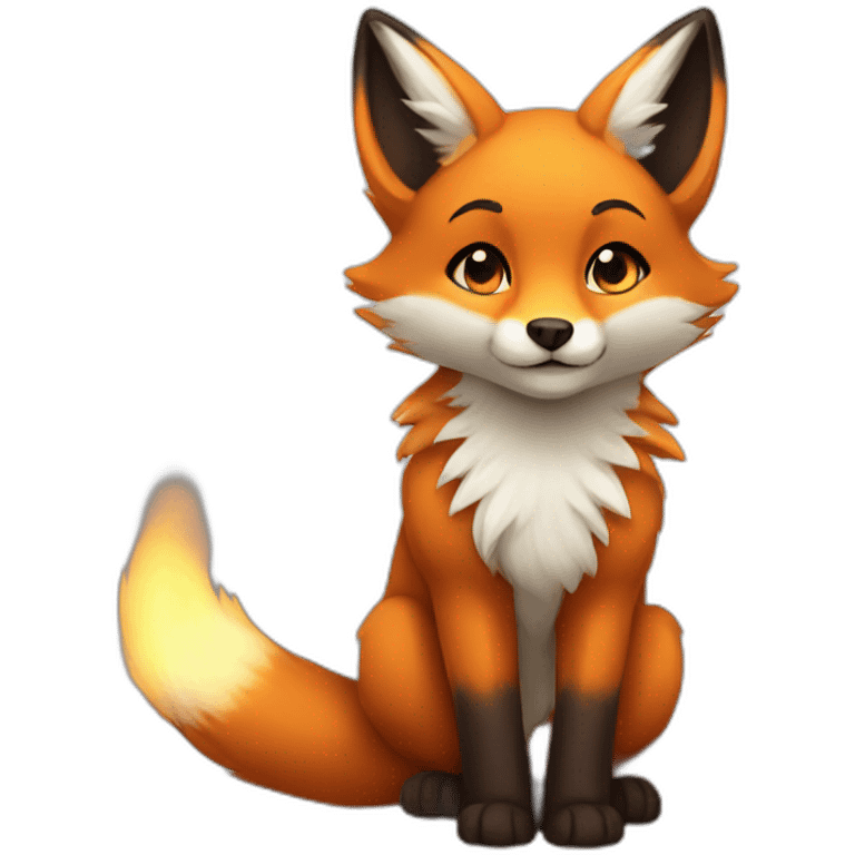 storm cute fox emoji