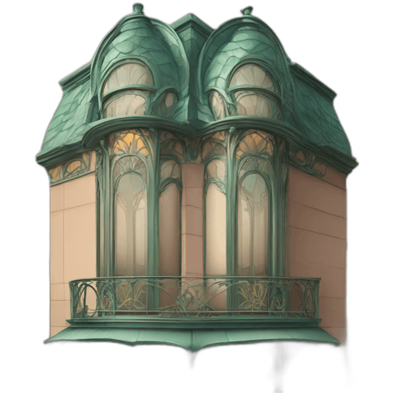 art nouveau architecture emoji