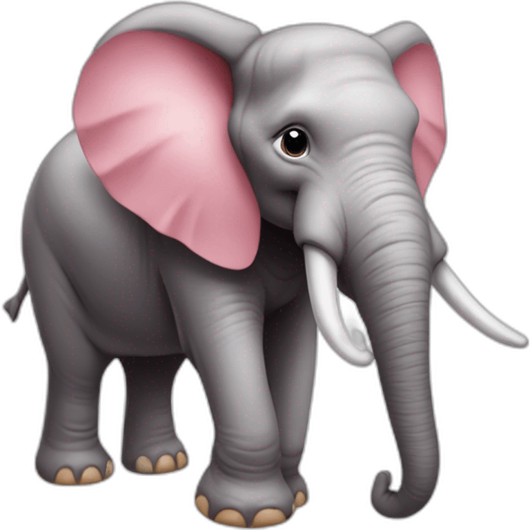 éléphant rose emoji