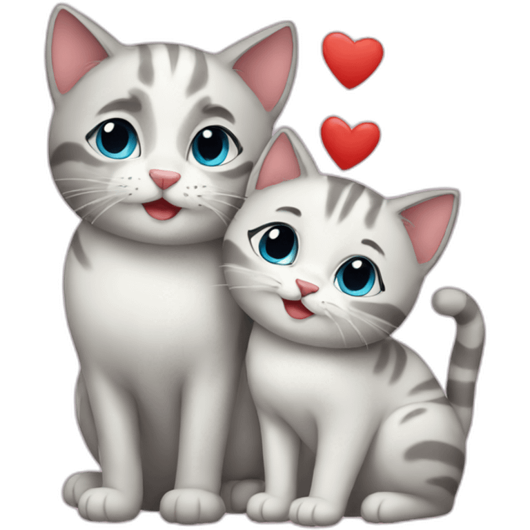 cats in love emoji