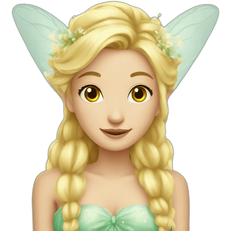 Beautiful blonde fairy  emoji