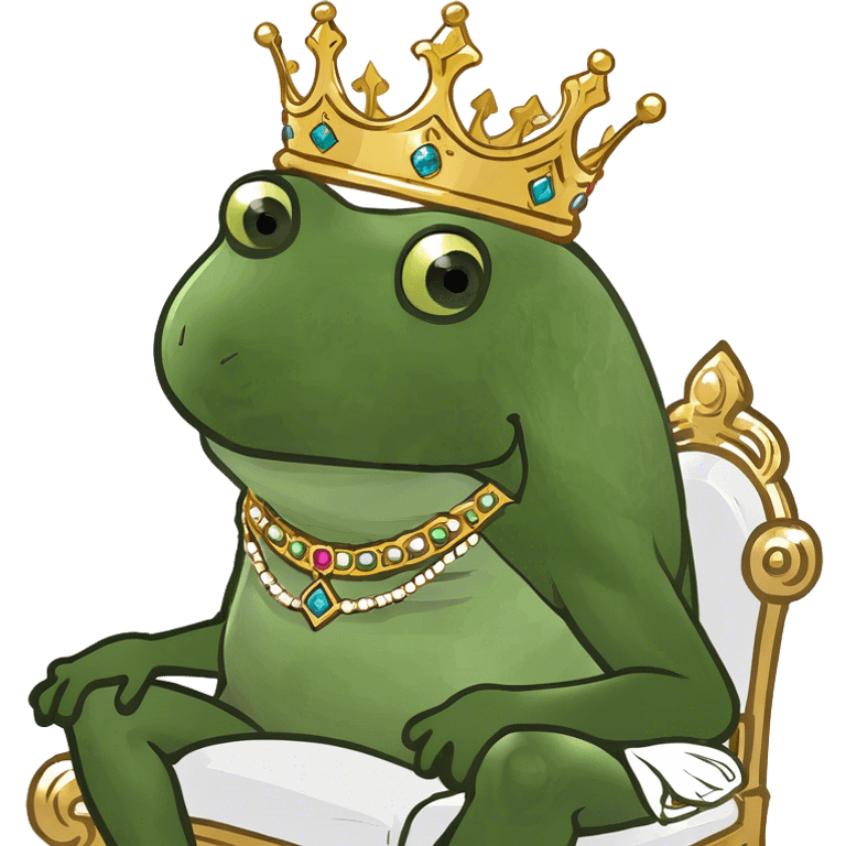 king sitting on throne emoji