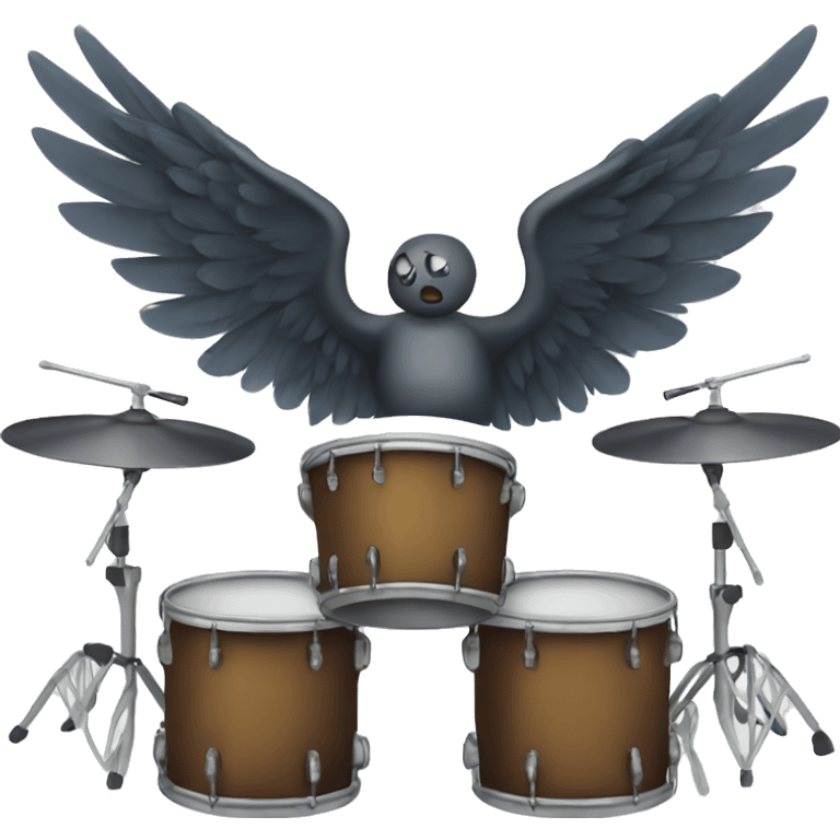 Drums with wings  emoji