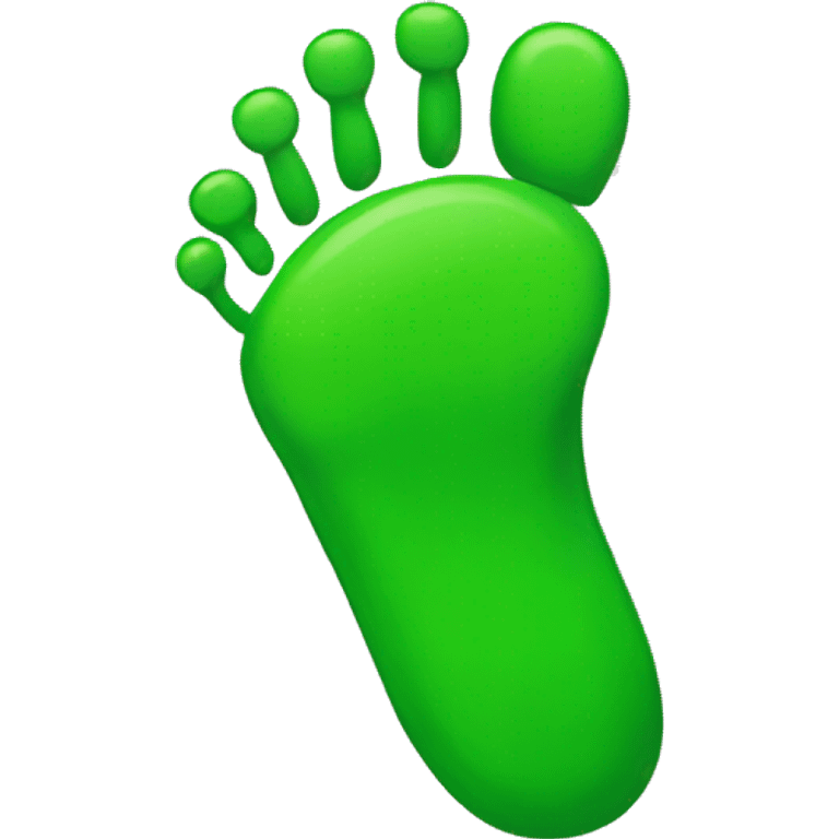 Green foot emoji