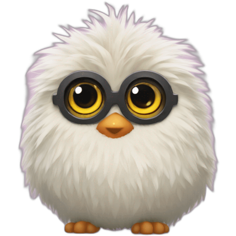 A furby with a secret emoji