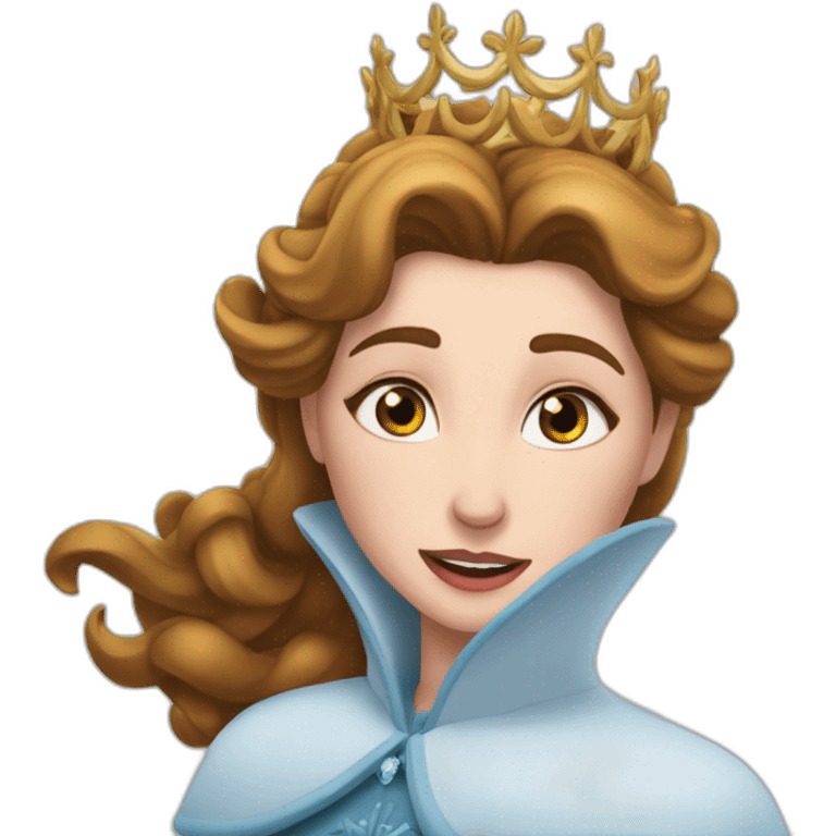 Kristoffe(la reine des neiges )tombant sur le nez emoji