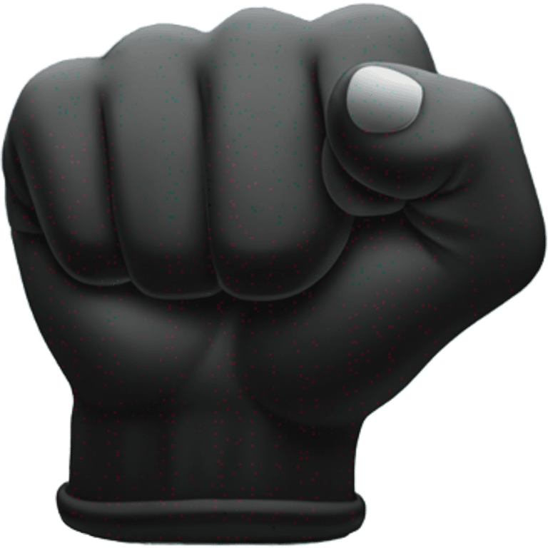 A black fist emoji on a cloud. emoji