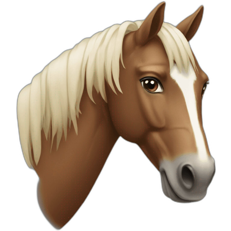 Un cheval emoji