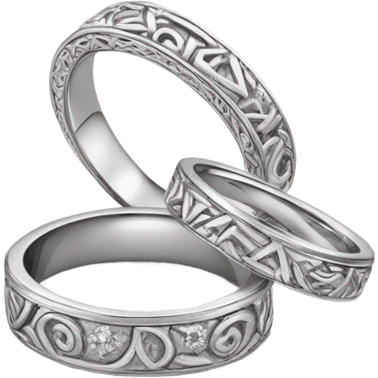 Wedding rings  emoji