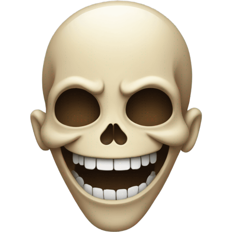 skull laughing huggung emoji