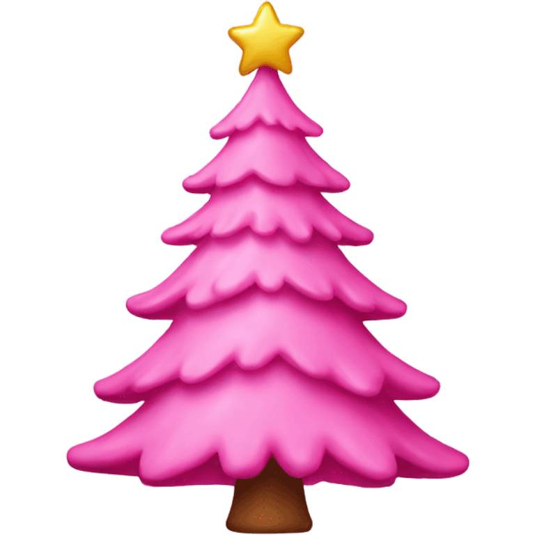 pink christmas tree emoji