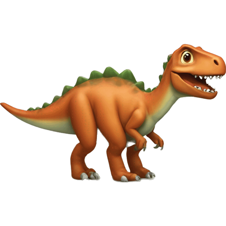 Dino with a Tü Tü emoji