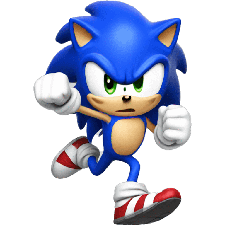 Sonic running  emoji