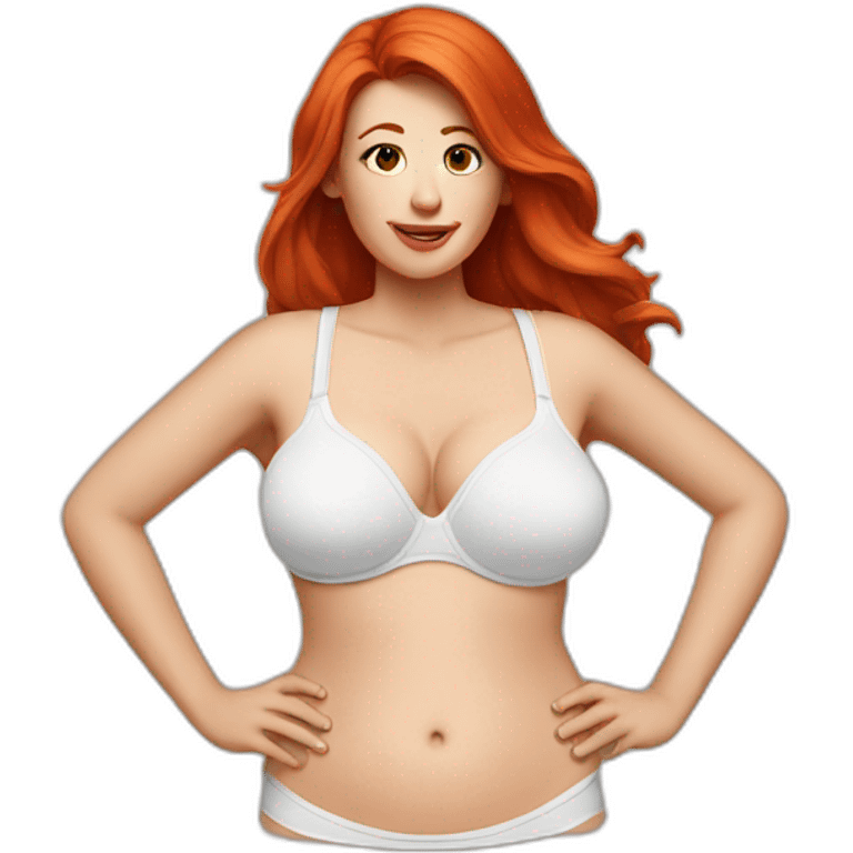 large-chested-white-woman-bras-red-head emoji